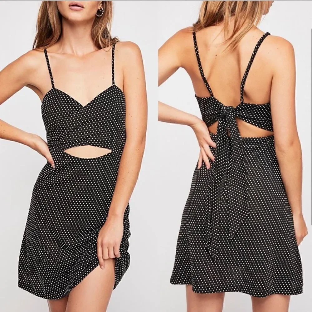 dottie mini dress free people Dottie Mini Dress by Free People, Black, XS